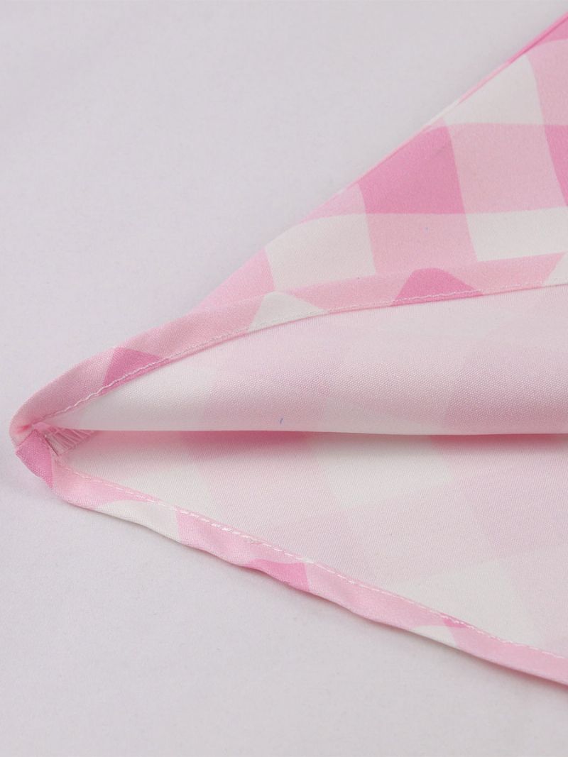 Barbie Ružová Gingham Sukňa Kostkovaná Dámske Nohavičky Do Polovice Lýtok - Ružová