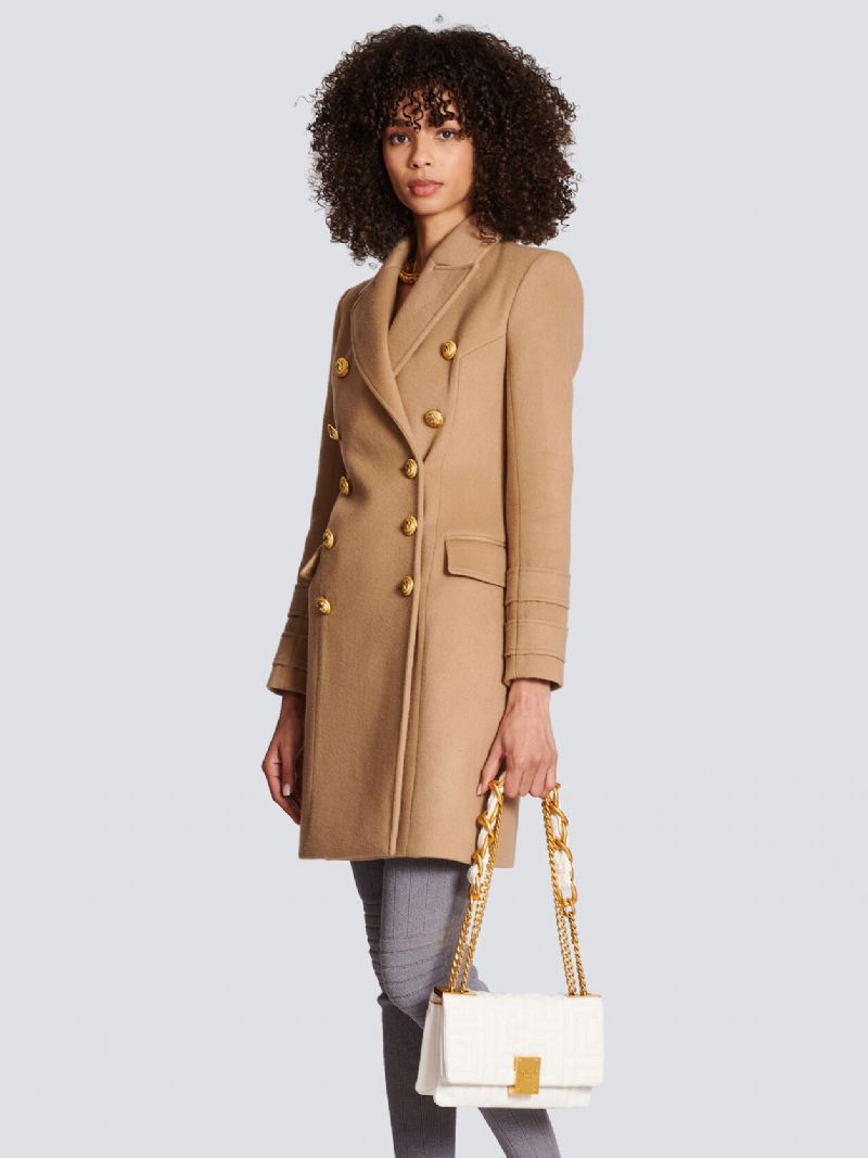 Dámske Vrchné Oblečenie Camel Winter Coat Teplé