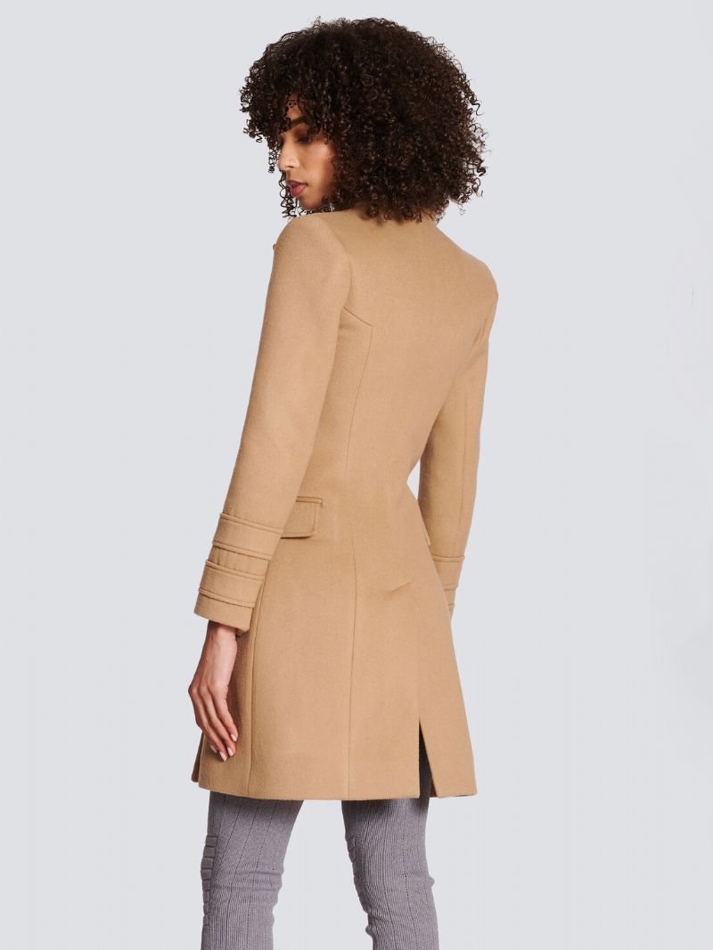 Dámske Vrchné Oblečenie Camel Winter Coat Teplé - Camel