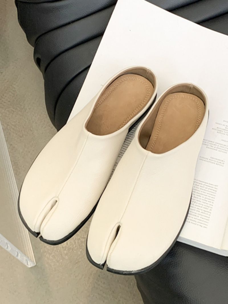 Dámske Čierne Dreváky Finger Design Slip On - Béžová