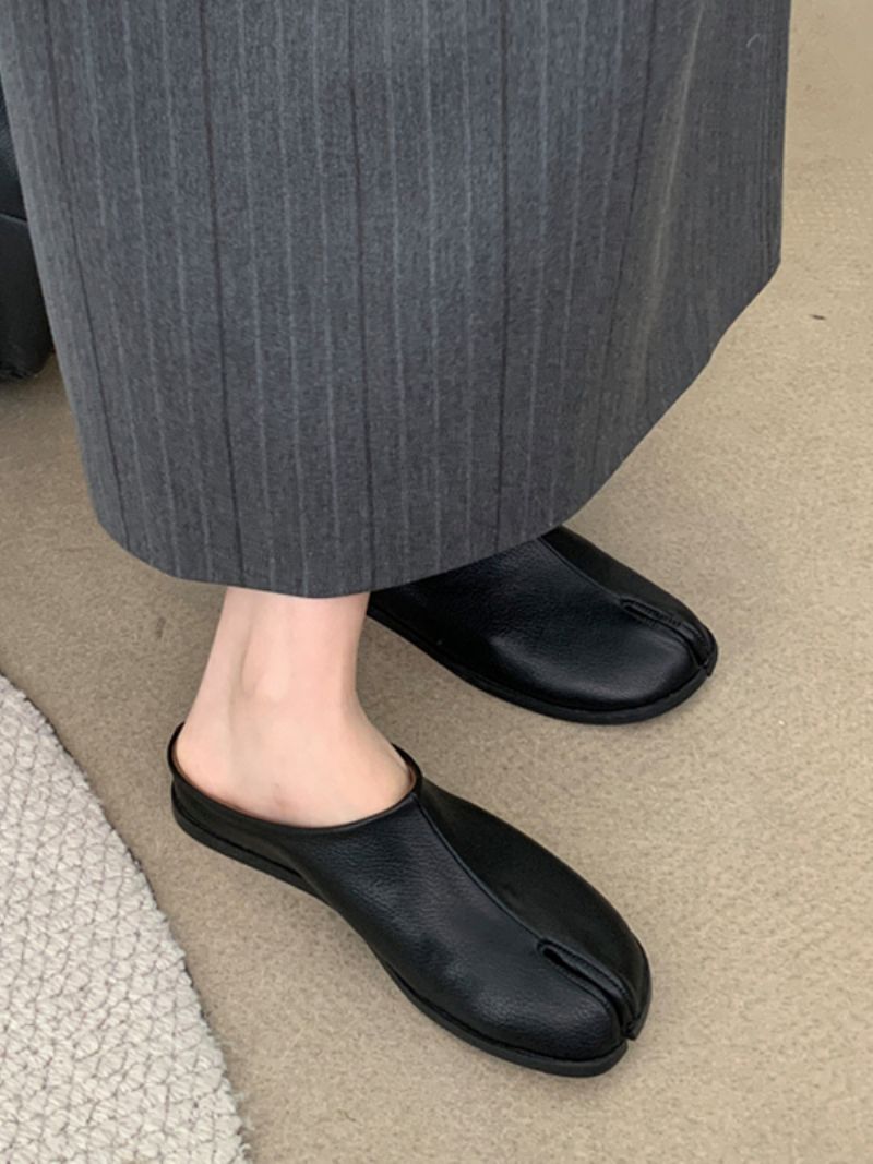 Dámske Čierne Dreváky Finger Design Slip On - Čierna