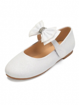 Dievčatá Bow Mary Jane Flat Flower Girl Topánky