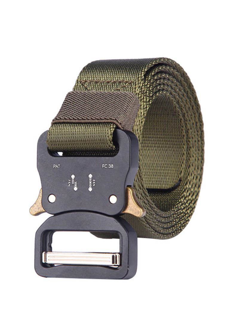 Kvalitný Opasok Pre Mužov Polyester Hunter Green Belt