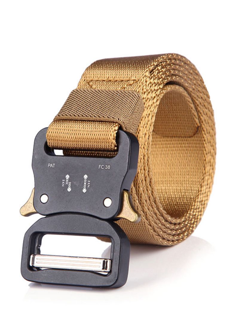 Kvalitný Opasok Pre Mužov Polyester Hunter Green Belt - Khaki