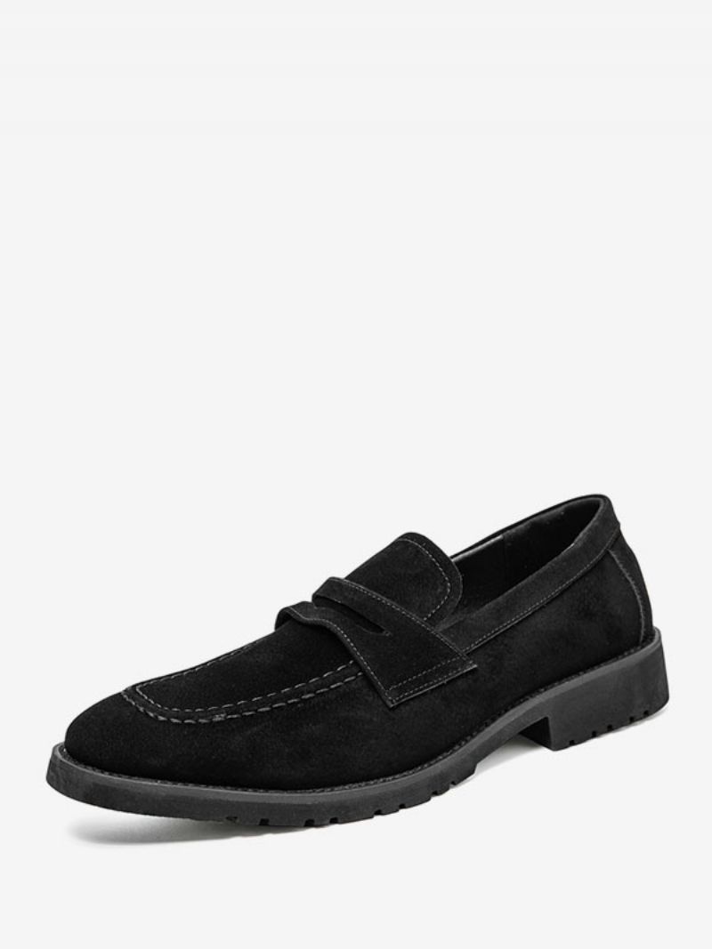 Pánske Nazúvacie Topánky Na Ples Z Pu Kože Monk Strap - Čierna