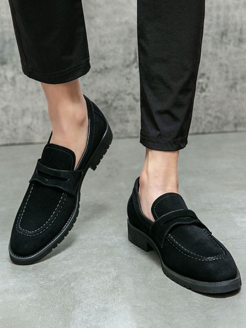 Pánske Nazúvacie Topánky Na Ples Z Pu Kože Monk Strap - Čierna