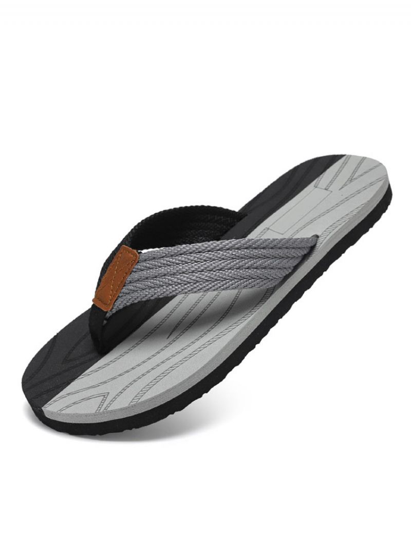 Pánske Sandále Slip-on Pvc Zvršok Eva Podrážka