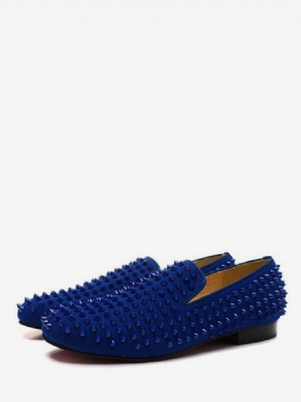 Pánske Svadobné Topánky Bule Spike Loafers Na Ples