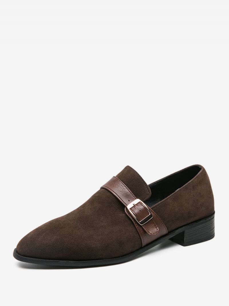 Pánske Topánky Mokasíny Pu Leather Monk Strap Slip-on