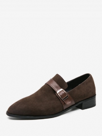 Pánske Topánky Mokasíny Pu Leather Monk Strap Slip-on