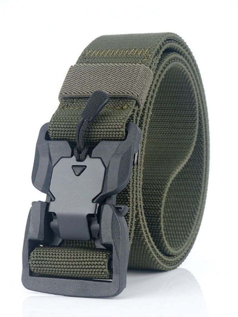 Pánsky Opasok Nylon Chic Black Belt - Hunter Green