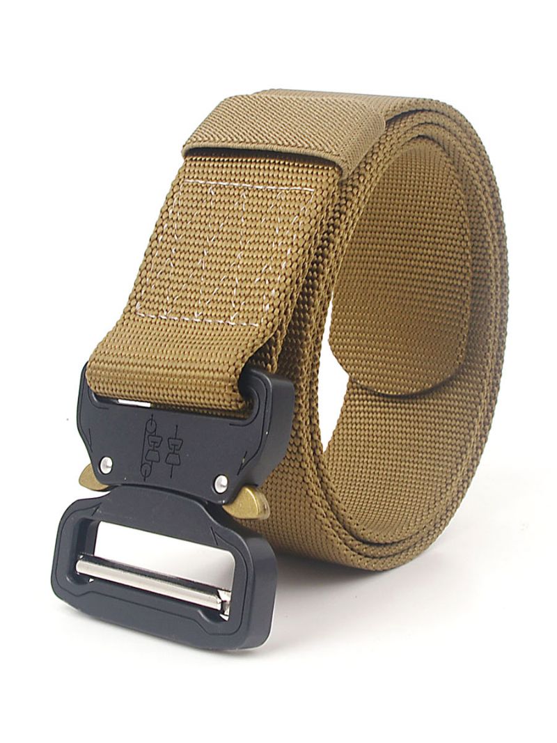 Pánsky Opasok Nylon Hunter Green Daily Casual Belt - Khaki