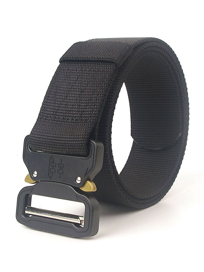 Pánsky Opasok Nylon Hunter Green Daily Casual Belt - Čierna