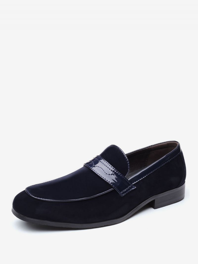 Topánky Mokasíny Pre Mužov Slip-on Monk Strap Pu Koža S Okrúhlou Špičkou