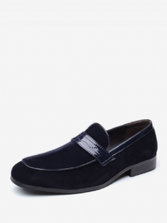 Topánky Mokasíny Pre Mužov Slip-on Monk Strap Pu Koža S Okrúhlou Špičkou